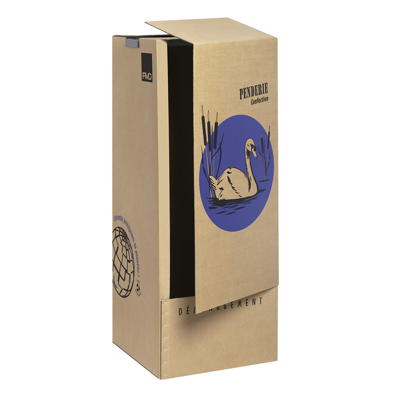 Carton Penderie N° 5, Emballage à la pièce (tringle non inclus) Dimensions  extérieures : 510 x 510 x 1380 mm (0.359 m3)